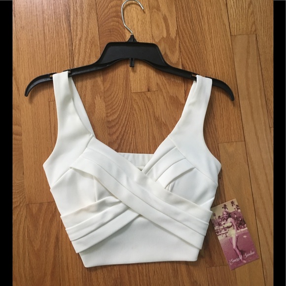 Black and White Two-Piece Mini Dress - Picture 3 of 7